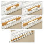 2049-160 Drawer Cabinet Door Aluminum Alloy Handle Straight Door Handle, 2049-160 (White)