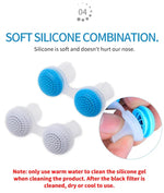 2 PCS 2 in 1 ABS Silicone Anti Snoring Air Purifier