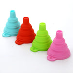 Mini Silicone Foldable Telescopic Funnel Random Color Delivery, Random Color Delivery