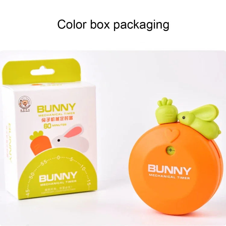 Rabbit 60 Minutes Mechanical Kitchen Cooking Count Down Alarm Timer Home Decorating Gadget, Random Color Delivery, RB277