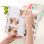 3 inch DIY Creativity Insert Type Mini Exquisite Photo Album, Little Swallow Pattern, Baymax Pattern, Four Leaf Clover Pattern, Many Trees Dry Pattern, Forest Deer Pattern, Iron Tower Pattern