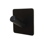 Stainless Steel Black Oblique Hook Bathroom Non-perforated Coat Rack, Black Oblique Hook