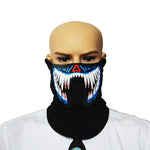 FG-MA-02 Halloween Mask Voice Control LED Cold Light Terror Cosplay Mask, FG-MA-02