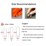 100pcs / Pack Antistatic Antislip Durable Fingertips Latex Protective Gloves, Size: M, 2.6*6.3cm, Size: M, 2.6*6.3cm
