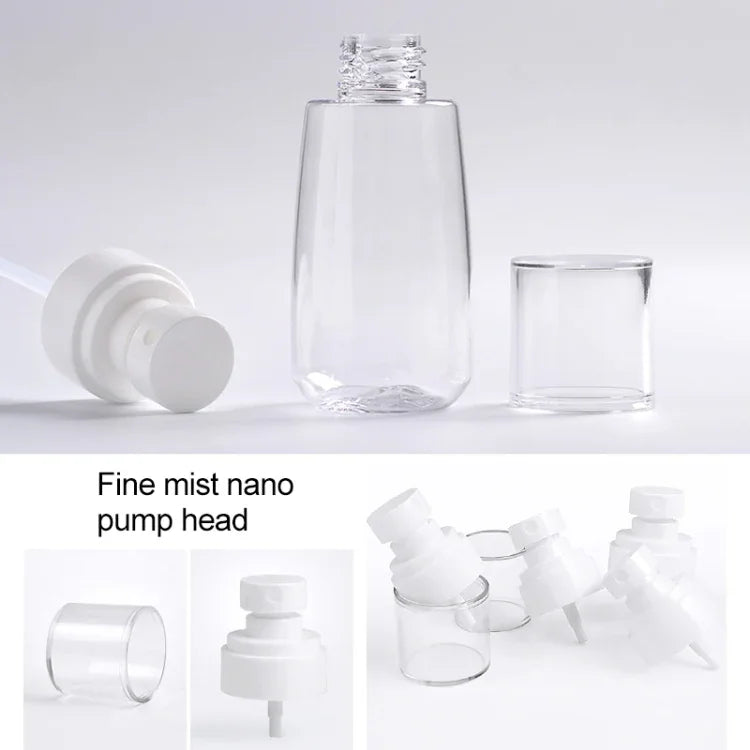 10 PCS Portable Refillable Plastic Fine Mist Perfume Spray Bottle Transparent Empty Spray Sprayer Bottle, 80ml, 80ml