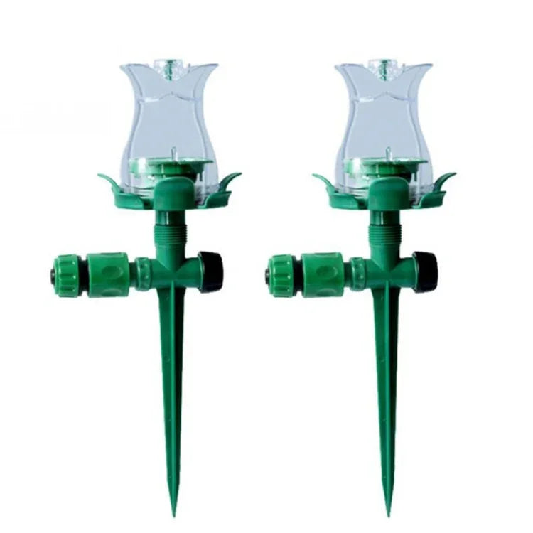 LED Luminous Lawn Sprinkler Automatic Water Sprinkler Garden Outdoor Irrigation Nozzle for Courtyard, LED Lawn Sprinkler