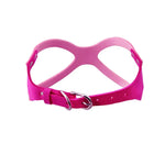 Breathable dog chest strap in vibrant pink, designed for comfort and training, size L.
