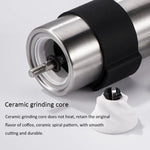 Portable Conical Burr Mill Manual Stainless Steel Hand Crank Coffee Bean Grinder, Capacity: 30g, Capacity: 30g