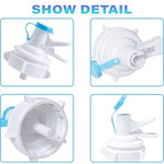 PP Water Bottle Faucet Dispenser Valve for 55mm Crown Top Bottle with Dustproof Cover, Faucet Dispenser Valve