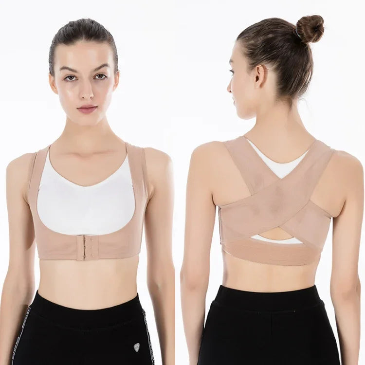 Women Ultrathin Kyphosis Correction Shoulder Support Tight-fitting Orthopedic Belt, Size:S, S
