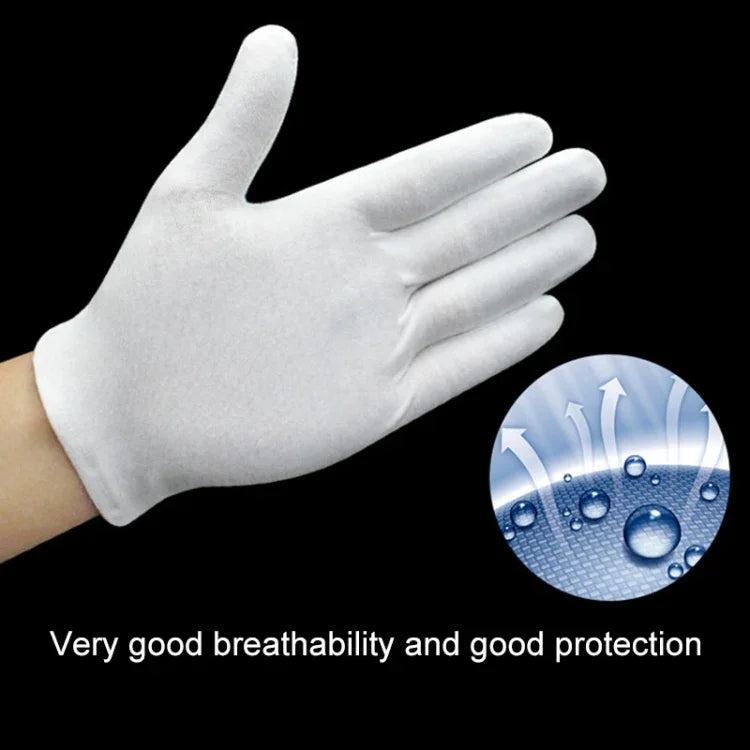 12 Pairs Pure Cotton Working Gloves，Thickened Cotton, Thickened Cotton