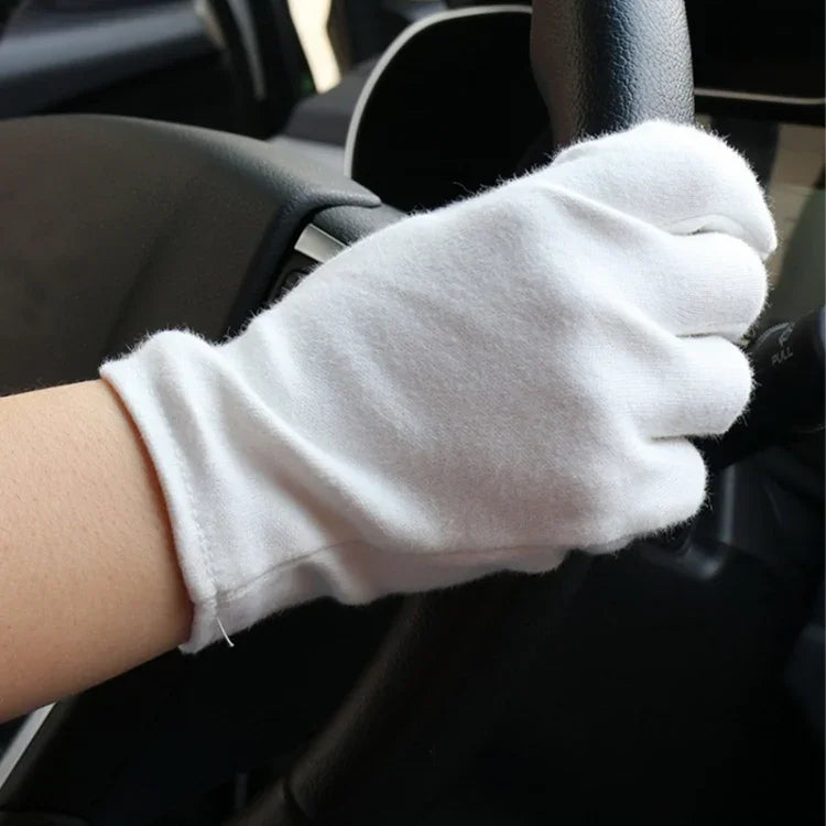 12 Pairs Pure Cotton Working Gloves，Thickened Cotton, Thickened Cotton
