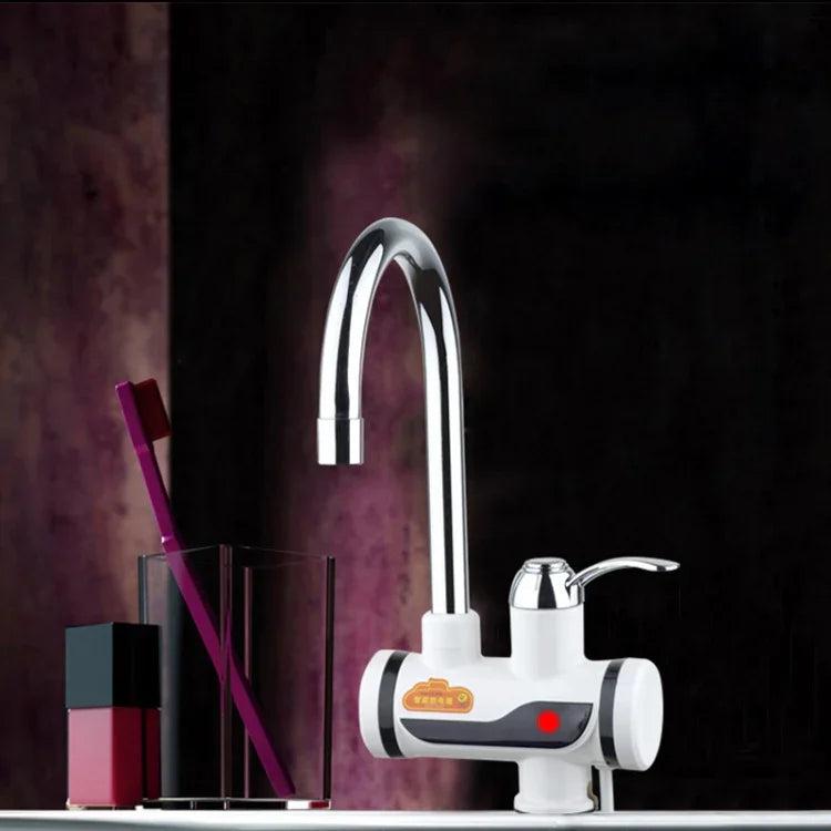 3s Fast Heat Electrothermal Rotatable Faucet Water Tap with Indicator Light, 220V, Size: L, Indicator Light / Size: L