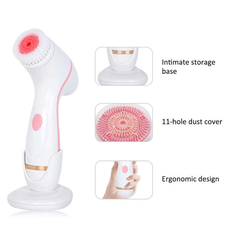 CNaier AE-868 Battery-powered Silicone Ultrasonic Vibration Face Skin Care Electric Facial Cleanser, AE-868(Blue), AE-868(Pink)