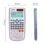OSALO OS-991ES PLUS 10+2 Digits Multi-functional Student Function Scientific Calculator Solar Energy Dual Power Calculator, OS-991ES