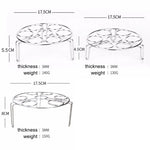 Steamer Rack Basket Egg Vegetable Steaming Trivet for Instant Pot Pressure Cooker, Diameter: 17.5cm, Height: 5.5cm, Diameter: 17.5cm, Height: 5.5cm