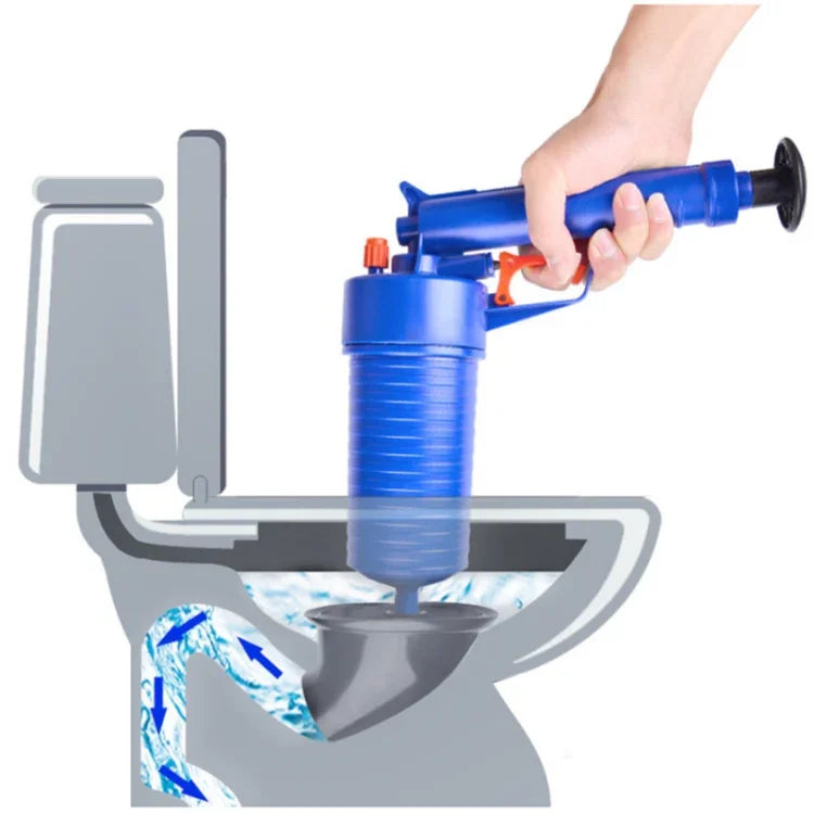 Kitchen Toilet High Pressure Drain Pipes Sinks Air Power Blaster Cleaner Plunger Clog Remover, Pressure Drain Pipes