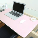Multifunction Business Double Sided PU Leather Mouse Pad Keyboard Pad Table Mat Computer Desk Mat, Size: 90 x 45cm, Size: 90 x 45cm(Black Red), Size: 90 x 45cm, Size: 90 x 45cm(Green + Silver), Size: 90 x 45cm(Blue + Yellow), Size: 90 x 45cm(Silver Grey)