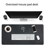 Multifunction Business Double Sided PU Leather Mouse Pad Keyboard Pad Table Mat Computer Desk Mat, Size: 120 x 60cm, Size: 120 x 60cm(Black Red), Size: 120 x 60cm, Size: 120 x 60cm(Green + Silver), Size: 120 x 60cm(Blue + Yellow)