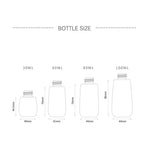 5 PCS Travel Plastic Bottles Leak Proof Portable Travel Accessories Small Bottles Containers, 60ml, 60ml
