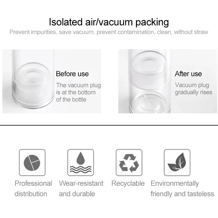 5 PCS Portable Airless Vacuum Pump Bottle Fine Mist Perfume Spray Bottle, 5ml, 5ml