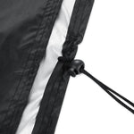 Anti-UV Waterproof Dust-proof 210D Oxford Cloth Folding Table Chairs Protective Cover Outdoor Furniture Set Cover, Size: 123*123*74cm(Black), Size: 123*123*74cm