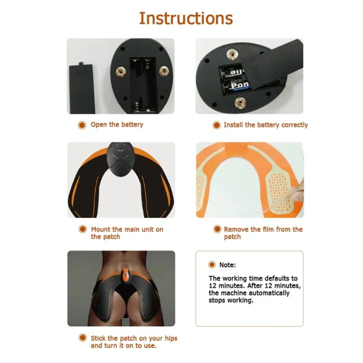 Intelligent Multi-function Hip Massager Hip Trainer, Buttock Sticker, Buttock Sticker