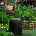 Outdoor Anti-UV Waterproof Dust-proof 210D Oxford Cloth BBQ Cylindrical Protective Bag Charcoal Barbeque Grill Cover, Size: 71x73cm, Size: 71x73cm