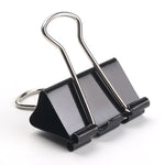 100PCS 19mm Black Metal Clip Notes Letter Paper Clip Office Bind, 100PCS / 19mm