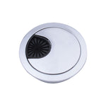 2 PCS Desk Computer Desktop Zinc Alloy Round Threading Box Hole Cover, Hole Diameter: 53mm  (Bright Gold), 53mm