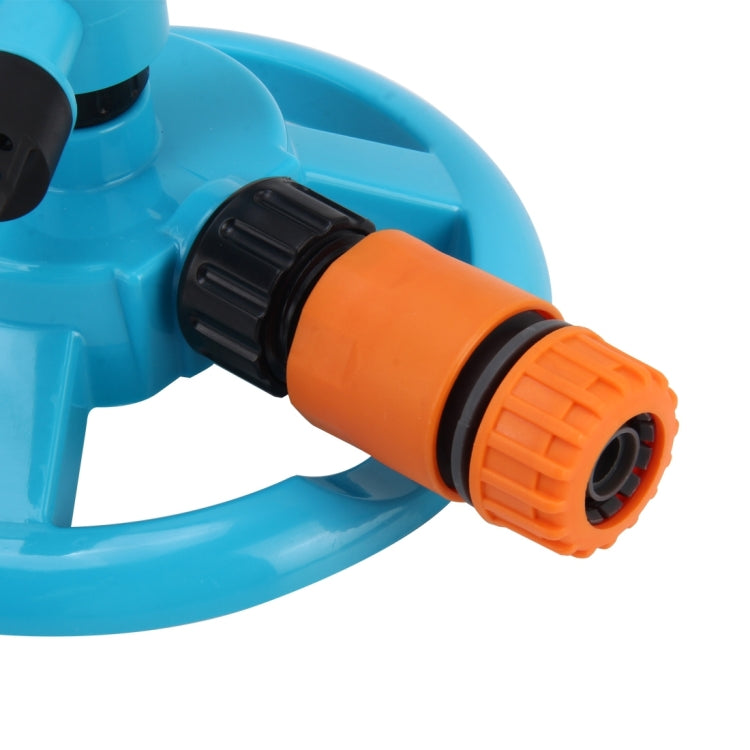 Garden Automatic Rotating Nozzle 360 Degree Rotary Automatic Sprinkler Garden Lawn Watering Nozzle Irrigation Nozzle with 1/2 inch Water Hose Connector, With 4 inch Water Hose Connector