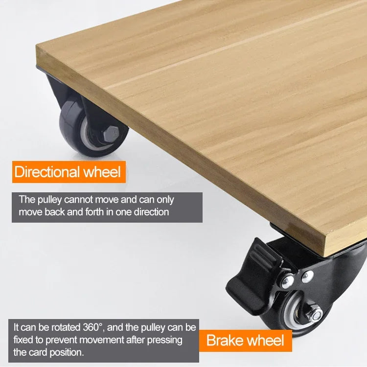 2 PCS 2 inch Furniture Cabinet Coffee Table Silent Universal Wheel, 2 inch Universal Wheel