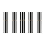 Portable Mini Refillable Glass Perfume Fine Mist Atomizers with Metallic Exterior, 5ml