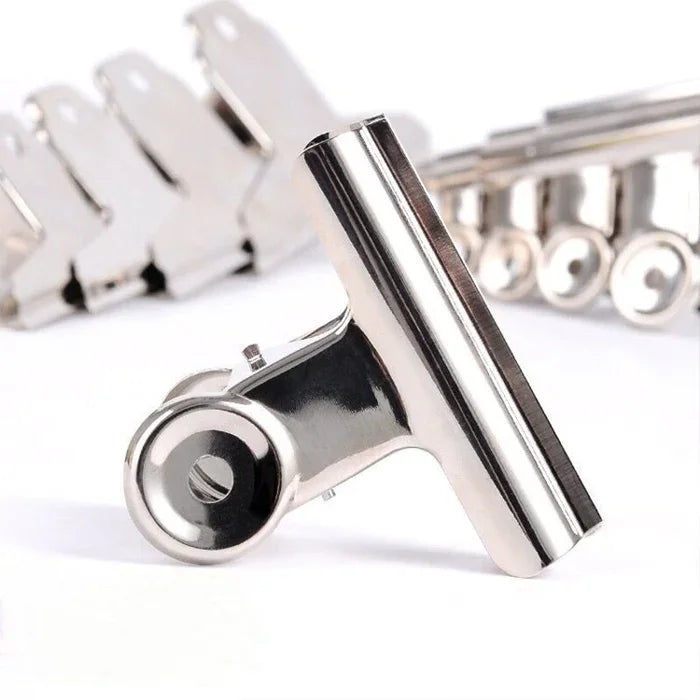 10pcs 63mm Silver Metal Stainless Steel Round Clip Notes Letter Paper Clip Office Bind Clip, 10PCS / 63mm