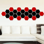 12 PCS 3D Hexagonal Mirror Wall Stickers Set, Size: 8*8cm, Size: 8*8cm (Black), Size: 8*8cm(Gold), Size: 8*8cm(Blue), Size: 8*8cm(Silver)
