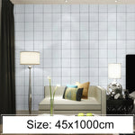 Creative PVC Autohesion Brick Decoration Wallpaper Stickers Bedroom Living Room Wall Waterproof Wallpaper Roll, Size: 45 x 1000cm