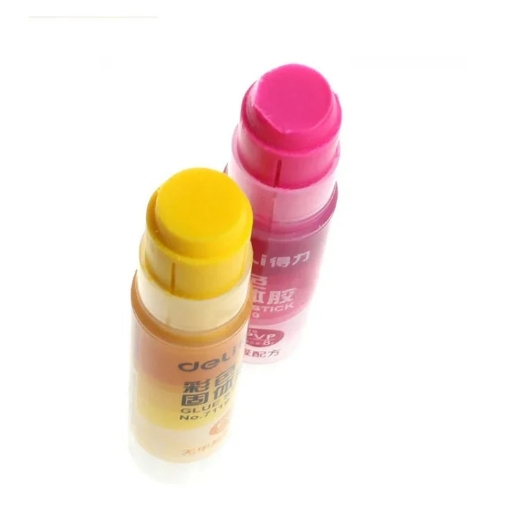 2 PCS School Supplies Solid Glue High Viscosity Color Without Formaldehyde Solid Glue, Random Color Delivery, 7119