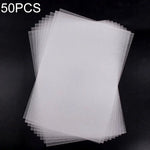 50 PCS Transparent Not Grinding Heat Shrink Film DIY Heat Shrink Film, DIY Heat Shrink Film (Not Grinding)