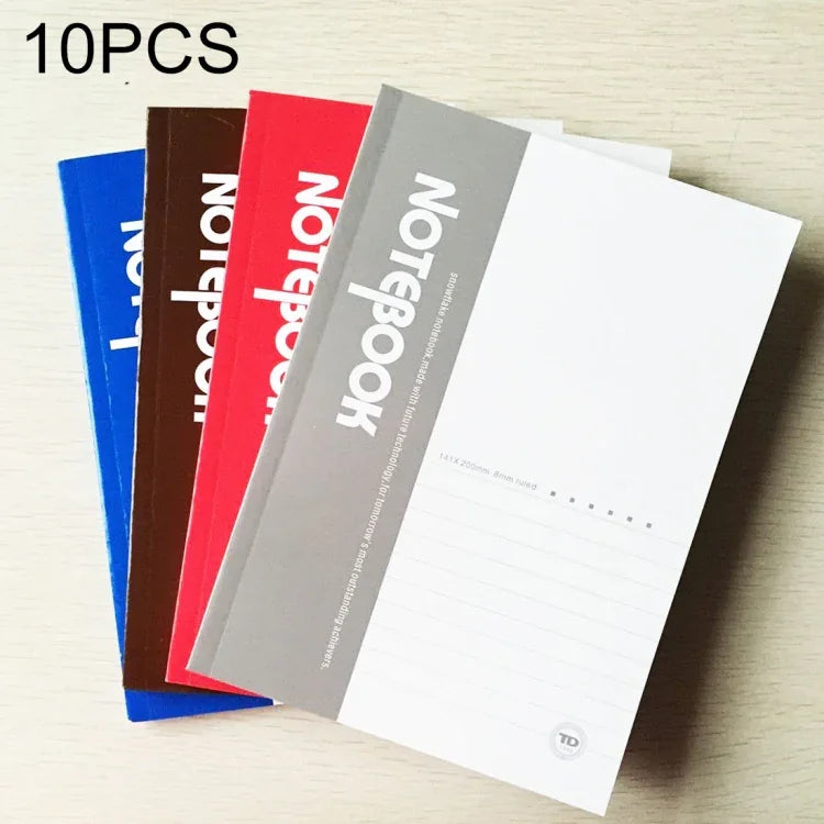 10 PCS 30 Pages A5 Soft Cover Diary Notebook Office Supply, Random Color Delivery, 30 Pages