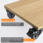 2 PCS 2 inch Furniture Cabinet Coffee Table Silent Screw Universal Wheel, 2 inch Screw Universal Wheel