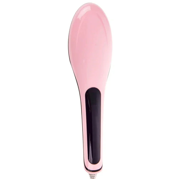 Handheld Innovative Hair Straightener Comb with LCD Temperature Display, EU Plug