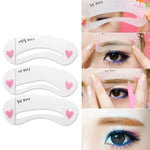 3 in 1 Eyebrow Stencil Shape Template Tools, 3 in 1
