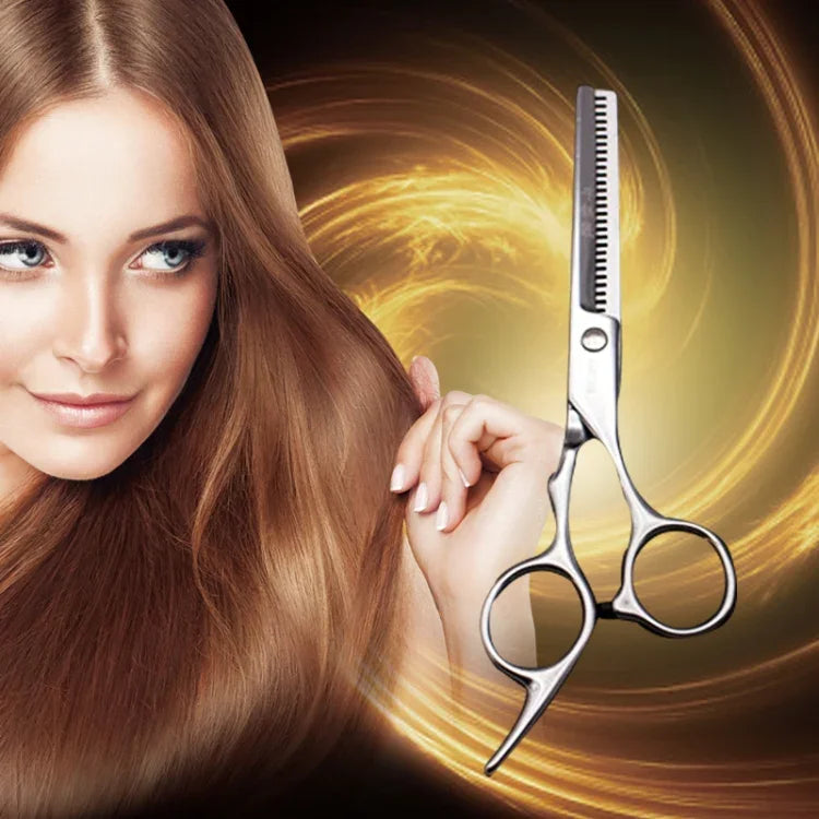 Fashion Durable Sharp Hairdressing Hair Cutting Shears/Scissors and Barber Thinning Tooth Shear(Silver Thinning scissor), Thining scissor