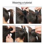 4# Invisible Seamless Bandage-style  Wig Long Straight Hair Wig Ponytail, 4#