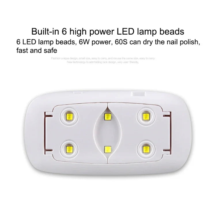 SUN mini 2 6W UV + LED USB Nail Lamp Fingernail Gel Curing Dryer