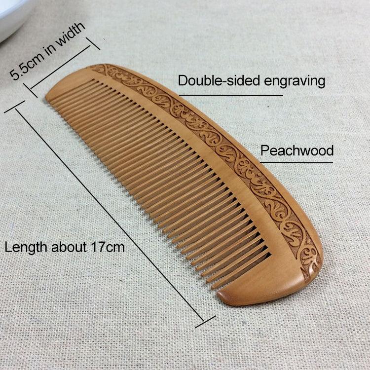 Anti-static Massage Wooden Comb + Gift Box, Gift Box Colors Are Random, 3