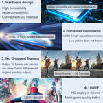 USB 2.0 to HDMI HD Video Game Live Recording Monitoring Capture