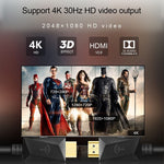 ROCKETEK HDMI01Y-2 HDMI 2.0 4K 30Hz 3D HD Gold-plated Connector HDMI Cable for All HDMI Devices, Length: 2m