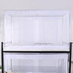 Student Dormitory Square Ceiling Zipper Mosquito Net Encryption Zipper Three Door Defence Mosquito for Upper Berth, Upper Berth(Grey), Upper Berth(Blue), Upper Berth(White)