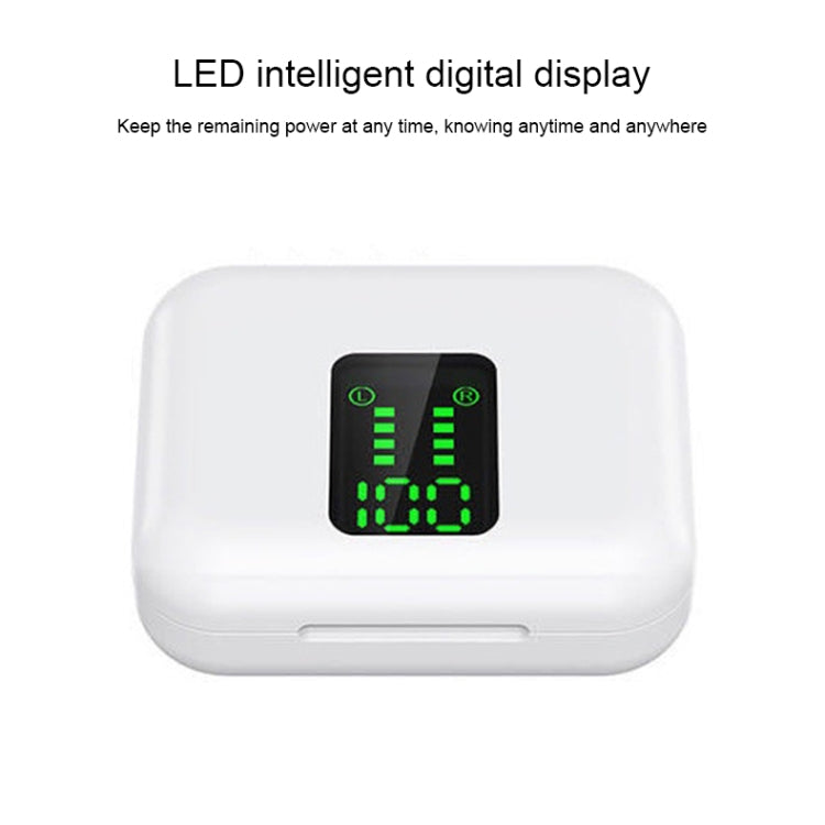P100pro TWS Bluetooth 5.0 Touch Wireless Bluetooth Earphone with Charging Box & LED Smart Digital Display, Support Siri & Call